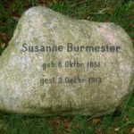 Susanne Burmester, Grabstein Hamburg Ohlsdorf